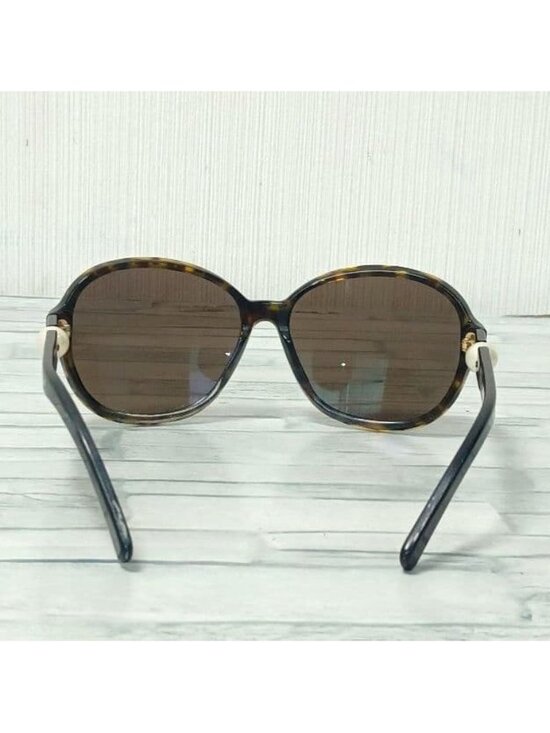 Chanel Sunglasses Brown Pearl Tortoiseshell Pattern Eyewear